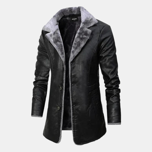 Brandon - chaqueta de cuero de invierno herren