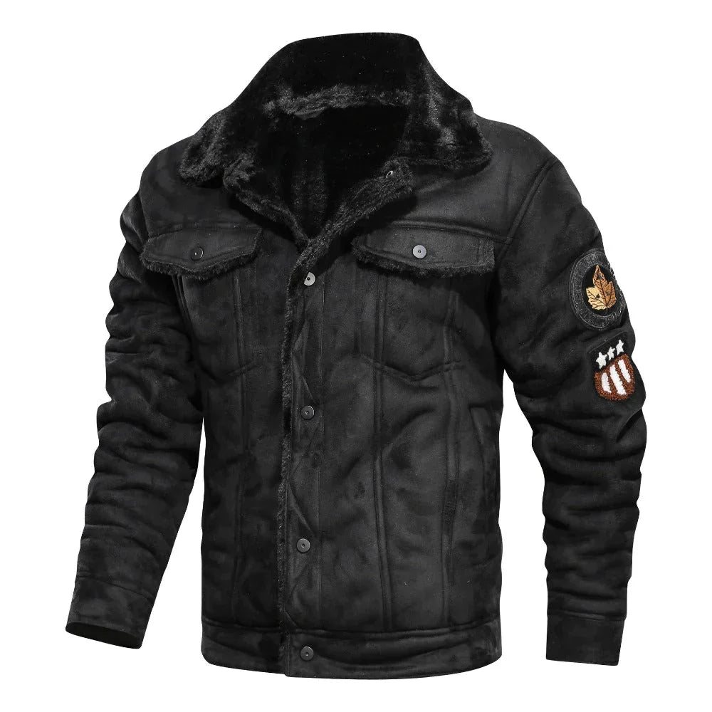 Chaqueta de piel con forro polar - Killian