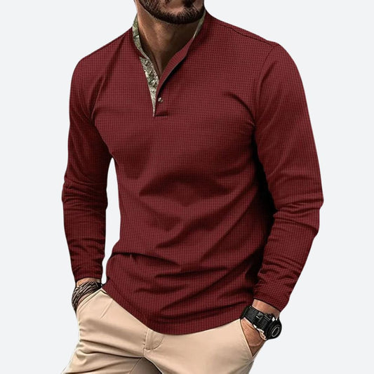 Elegante polo de manga larga para hombre - Siegfried