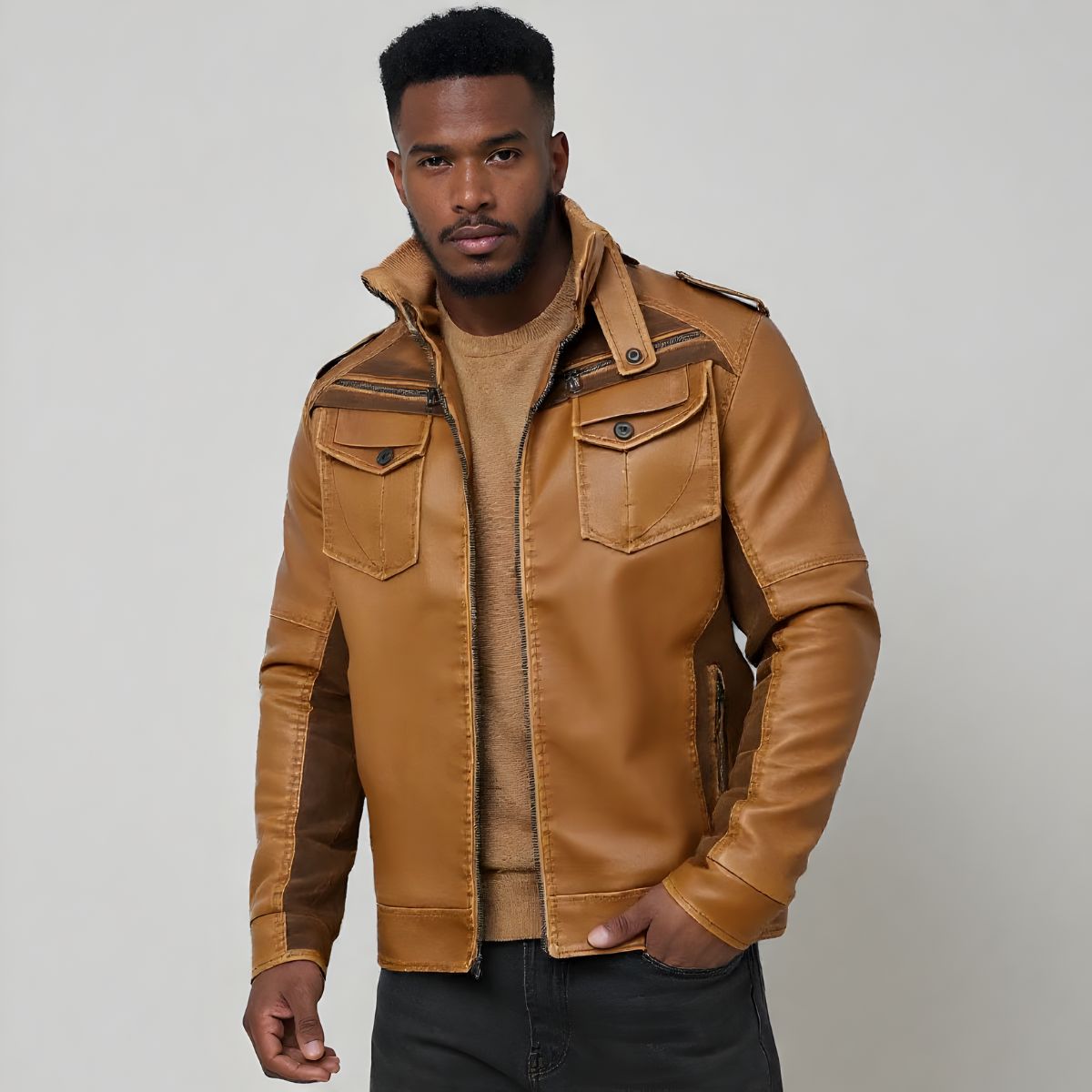 Chaqueta de cuero 'Mohawk Rogue